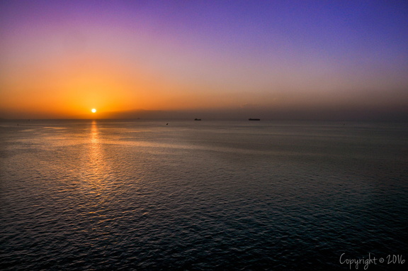 Coucher de soleil dans le Golfe de Tadjoura